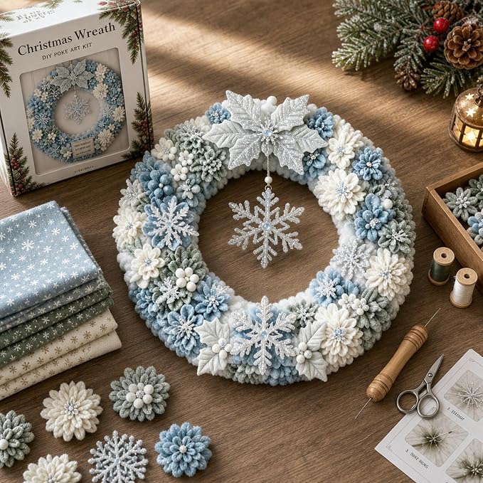 3D Fabric Poke Wreath DIY Kit